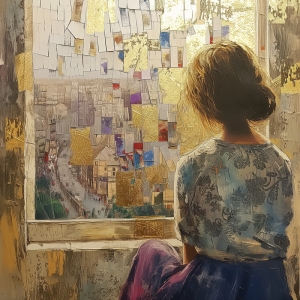 M&auml;dchen am Fenster