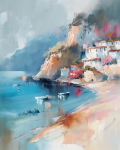 Coastal Village by the Cliffs