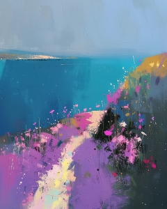 Coastal Path with Wildflowers