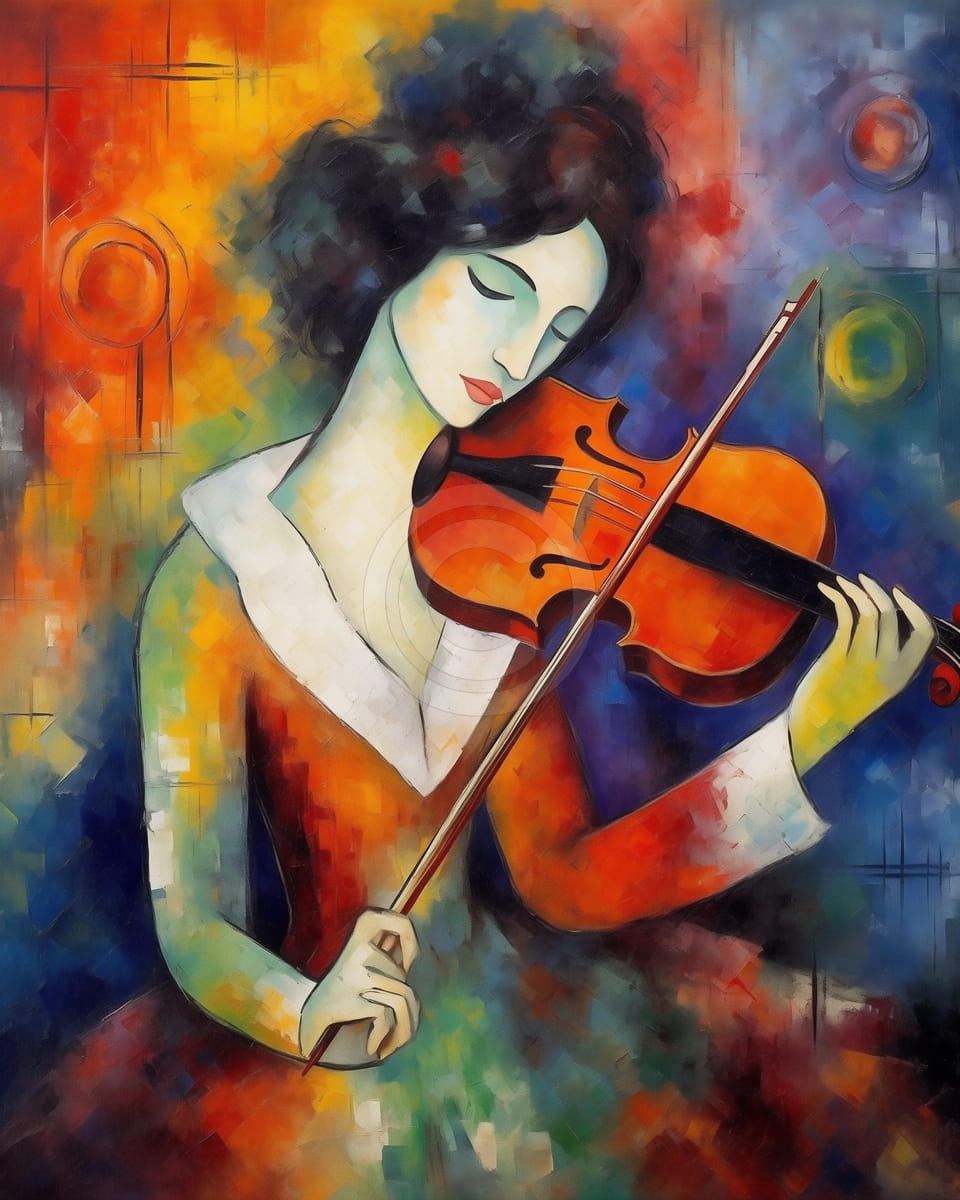 Femme jouant du violon