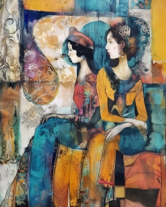 Due Donne in Armonia Ornamentale