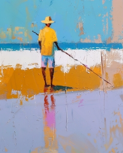 Pescatore con Camicia Gialla