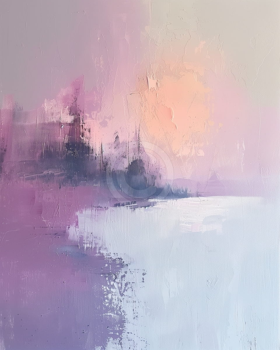 Costa Lavanda con Atardecer Suave