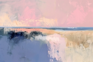 Sanfter Horizont über Verschwommener Landschaft