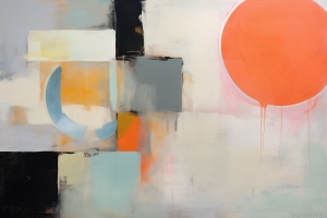 Cerchio Arancione e Mezzaluna Blu