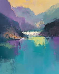 Lac de Canyon aux Eaux Turquoises