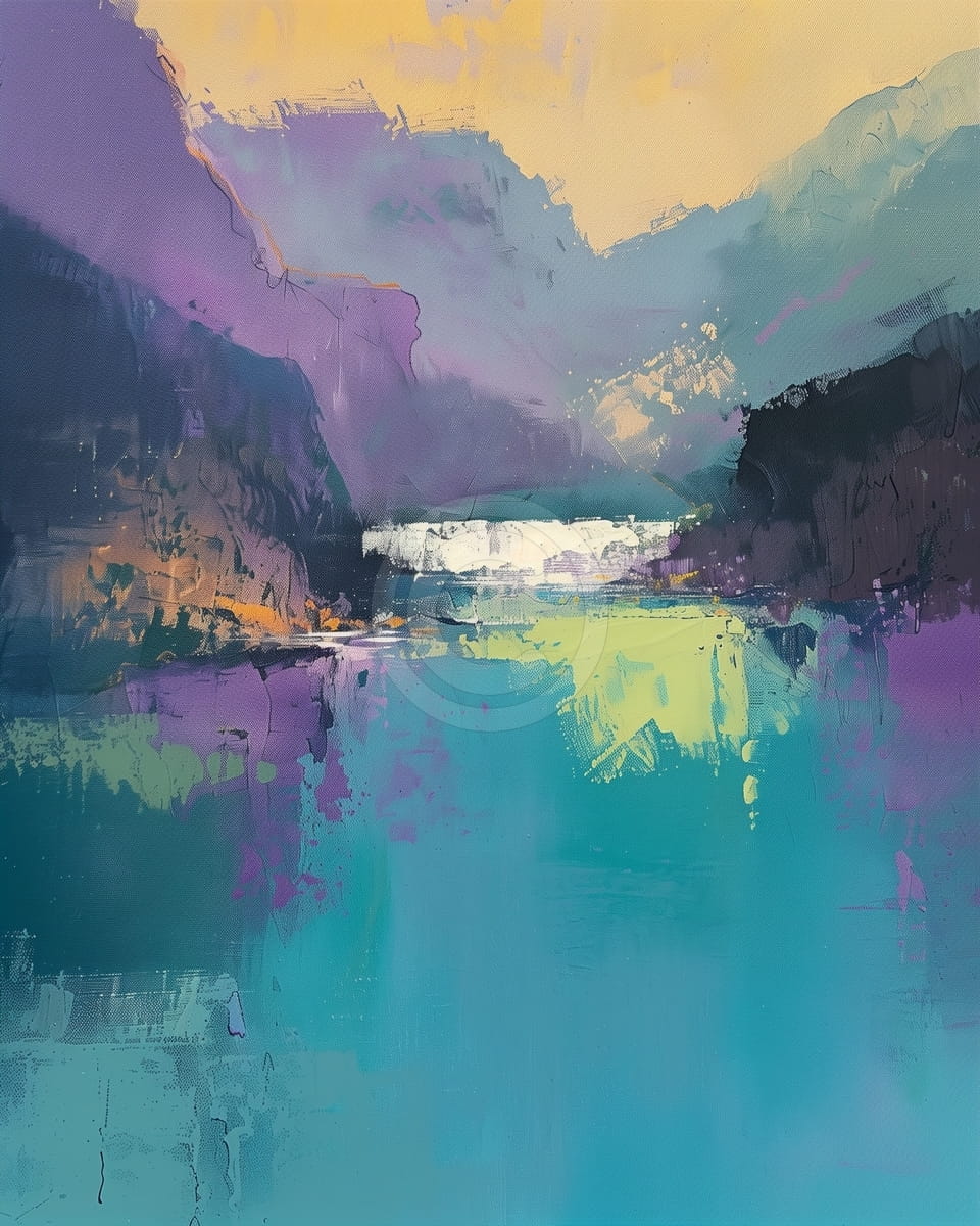 Lac de Canyon aux Eaux Turquoises