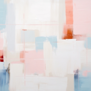 Griglia Chiara con Rosa e Azzurro