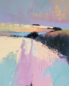 Path Through Pastel Fields