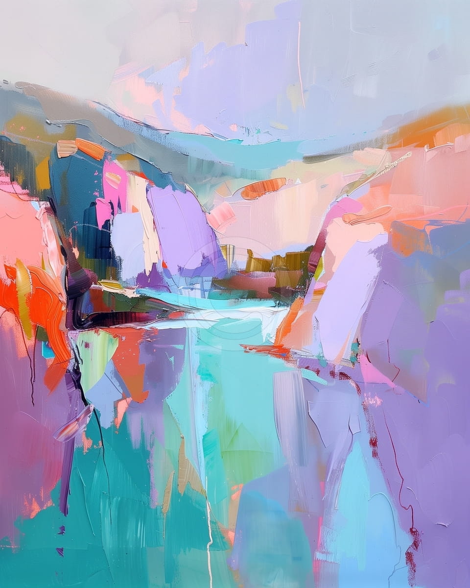 Canyon Coloré avec Rivière Turquoise