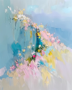 Collina Floreale Astratta