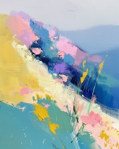 Pendio con Fiori di Campo