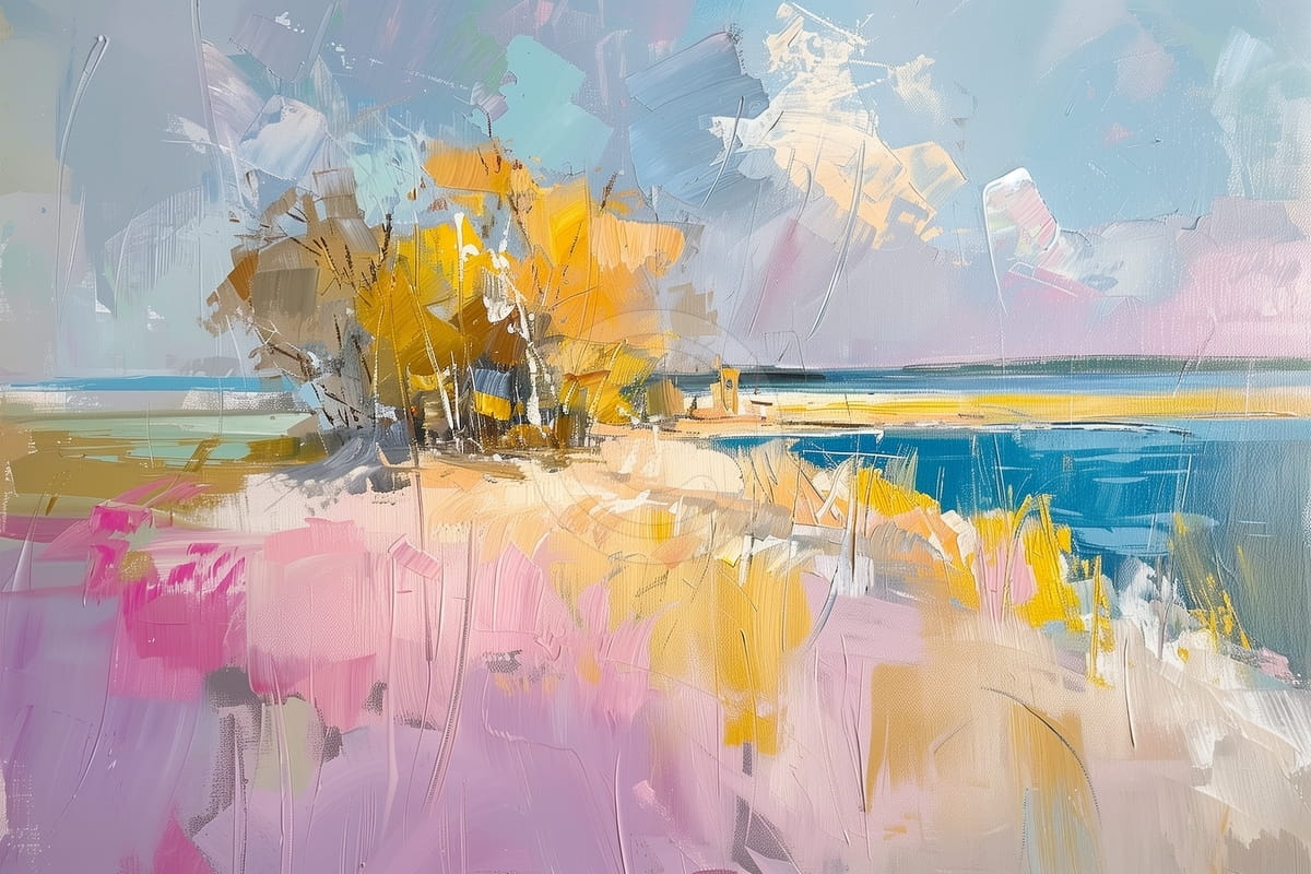 Prado Costero con Hierbas de Colores