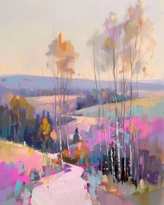 Sentiero di Campagna tra Colline Colorate