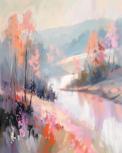 Curva del R&iacute;o con Colores de Oto&ntilde;o