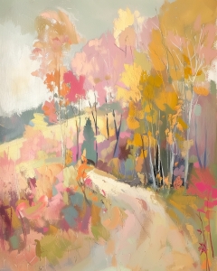 Autumn Trail Through the Hills