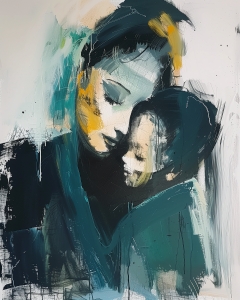 Femme Tenant un Enfant