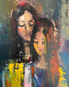Deux Filles aux Yeux Ferm&eacute;s