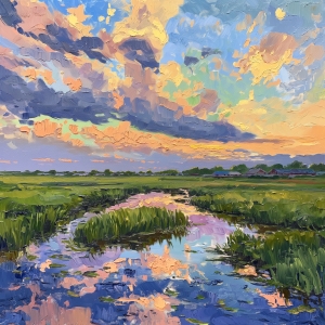Tramonto sulla Palude