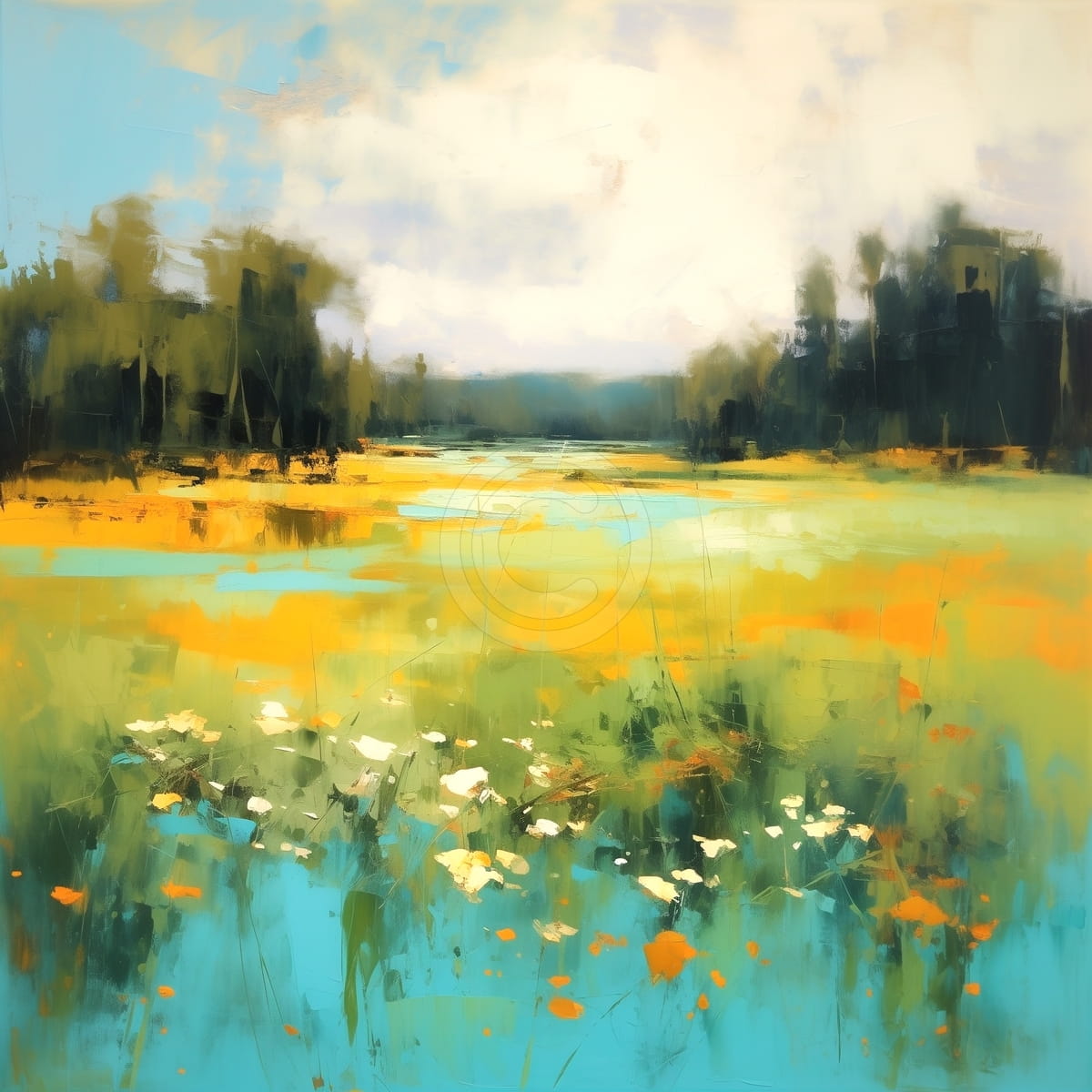 Radura alla luce estiva