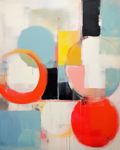 Cerchi Sovrapposti con Blocchi Geometrici