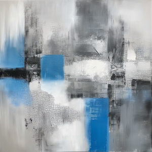 Blue and Gray Geometric Texture