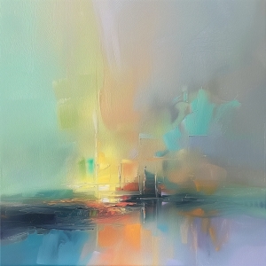 Reflets Abstraits de l&rsquo;Aube
