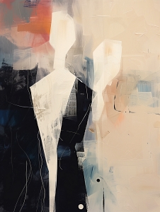 Two Stylized Figures