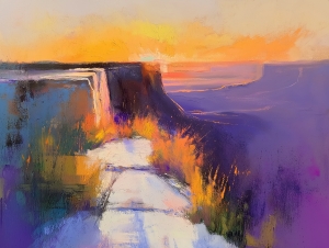 Cliffside Path at Sunset