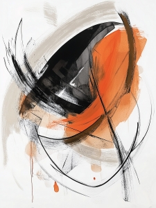 Orange-Schwarze Bewegung