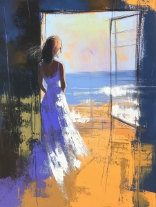 Attente au Bord de la Mer