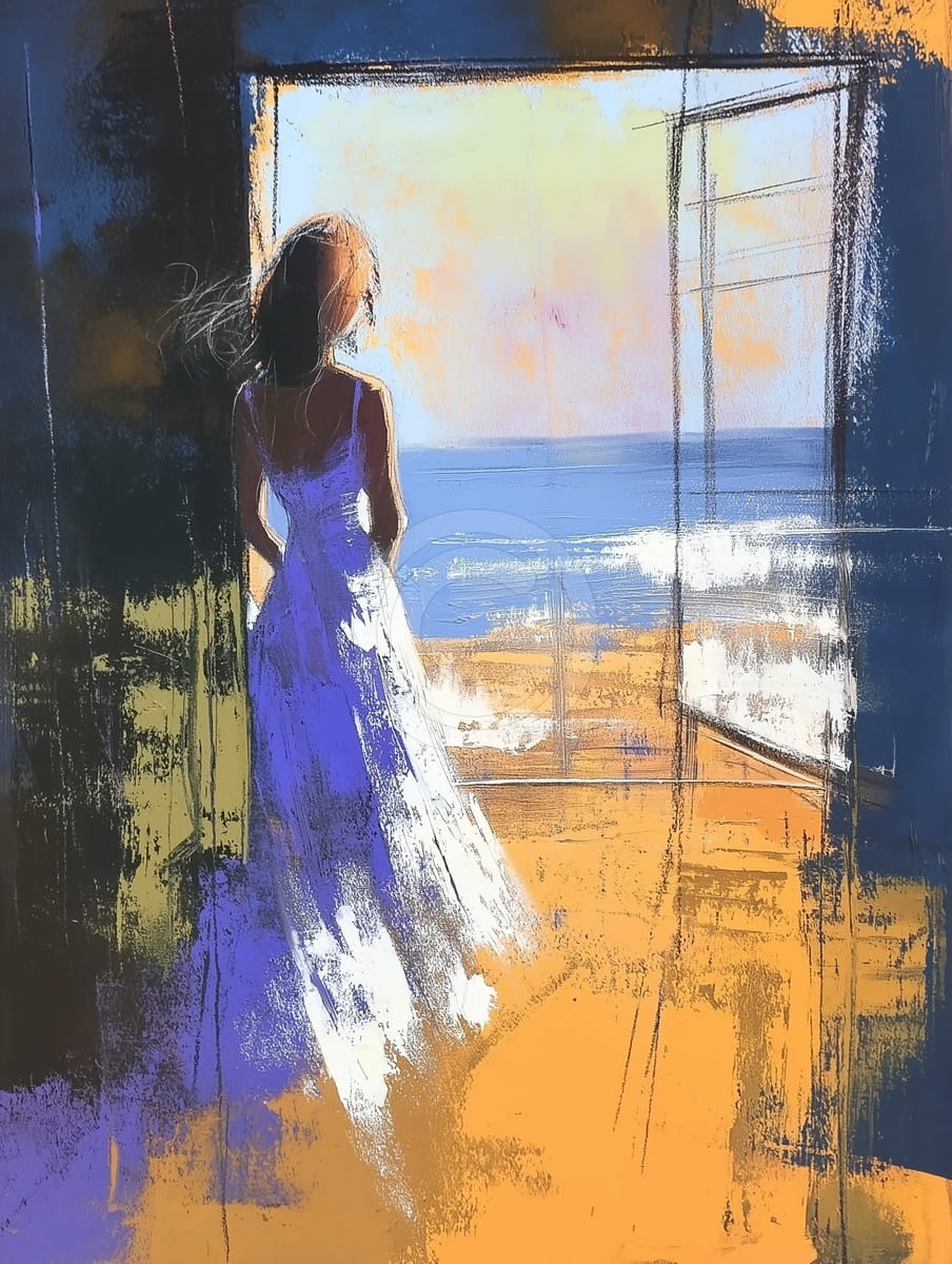 Esperando junto al Mar