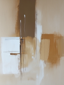 Abstrait beige et blanc avec lignes verticales