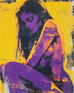 Seated Nude Woman with Closed Eyes