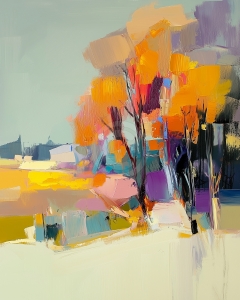 Abstrakte Herbstharmonie