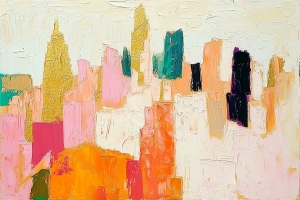 Skyline Cittadino Colorato
