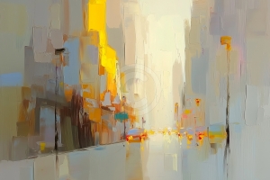 Light in the City Street