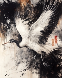 Crane in Flight