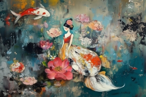 Dama del estanque de loto