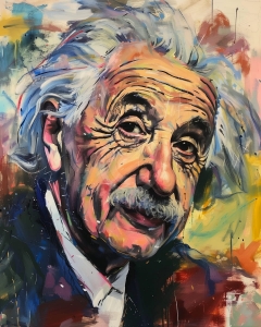 Portr&auml;t von Albert Einstein