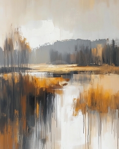 Reflejos de Oto&ntilde;o en un Lago