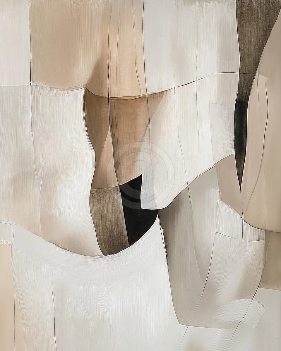 Abstrakte Wellen in Hellen Tönen