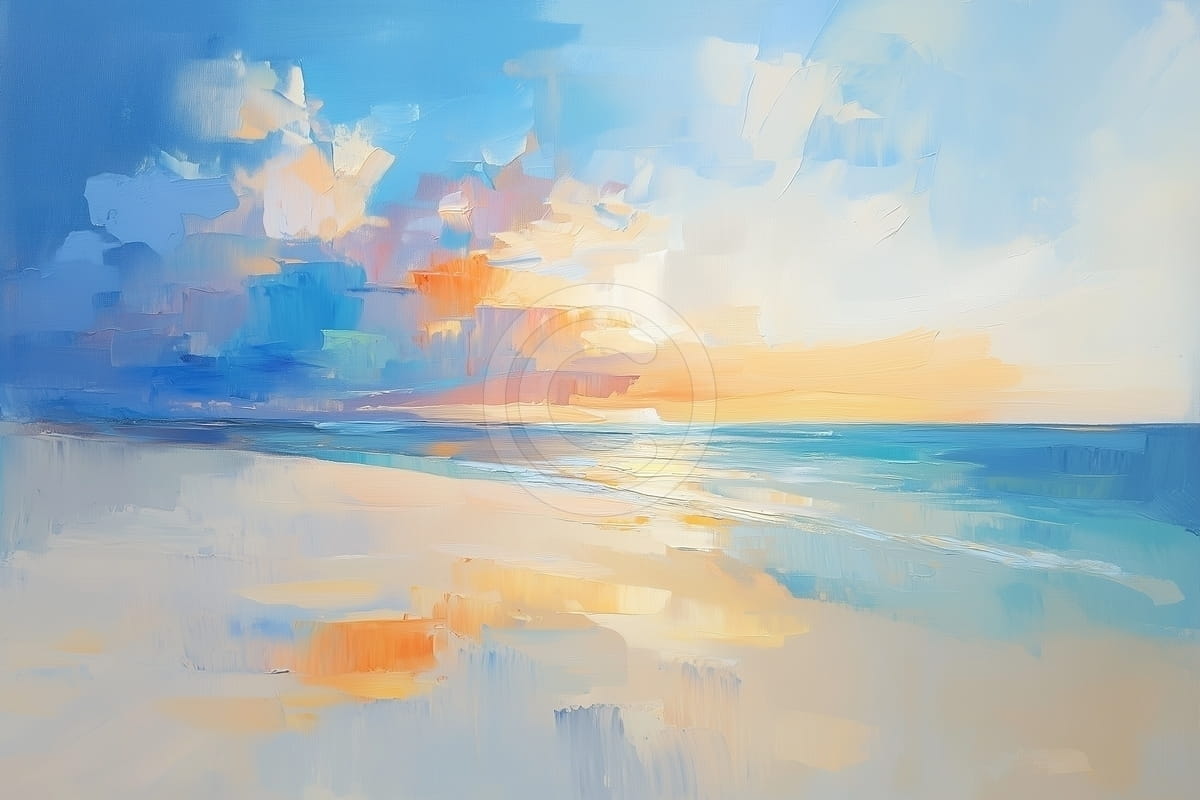 Sérénité Côtière au Coucher du Soleil