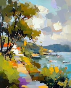 Coastal Pathway to a Serene Harbor