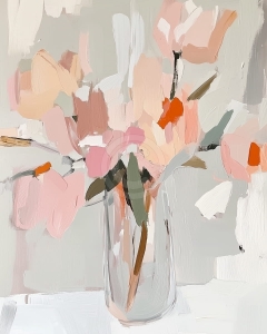 Minimalistische Blumen in Sanften T&ouml;nen