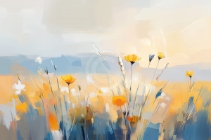 Fleurs Sauvages au Lever du Soleil
