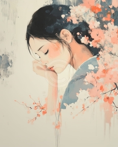 Il Dolce Abbraccio dei Fiori di una Donna