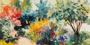 Jardin Color&eacute; en Fleurs