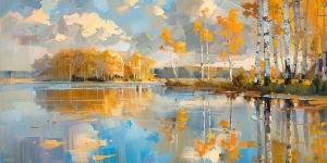 Reflejos de Oto&ntilde;o en el Lago