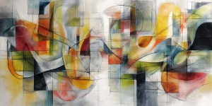 Bunte abstrakte Linien